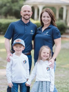 ColorCraft Painters owners Travis and Laice with their two children